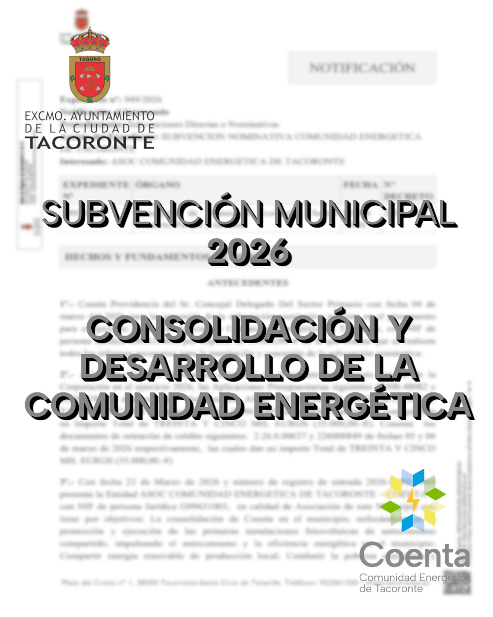 SUBVENCIÓN MUNICIPAL 2026